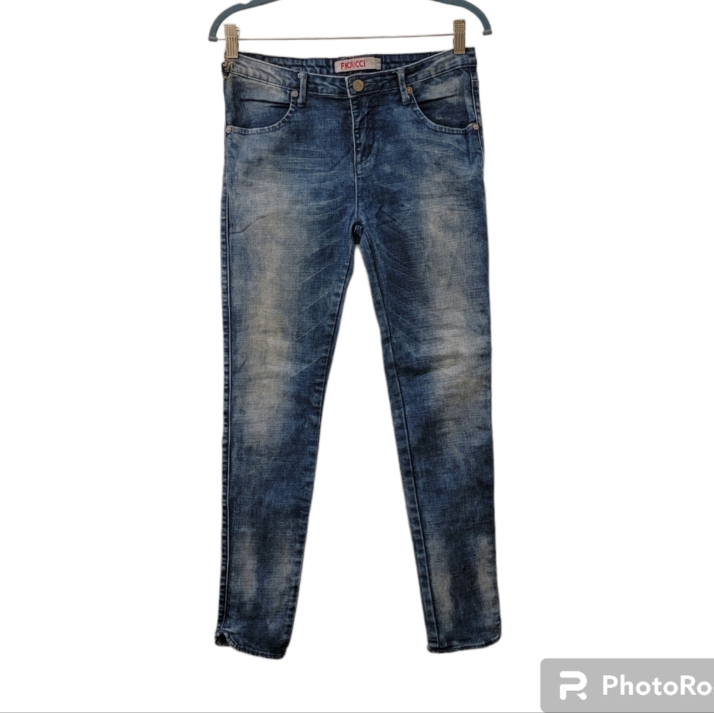 Fiorucci Vintage Y2K Italy Crop Indigo Jeans Women's